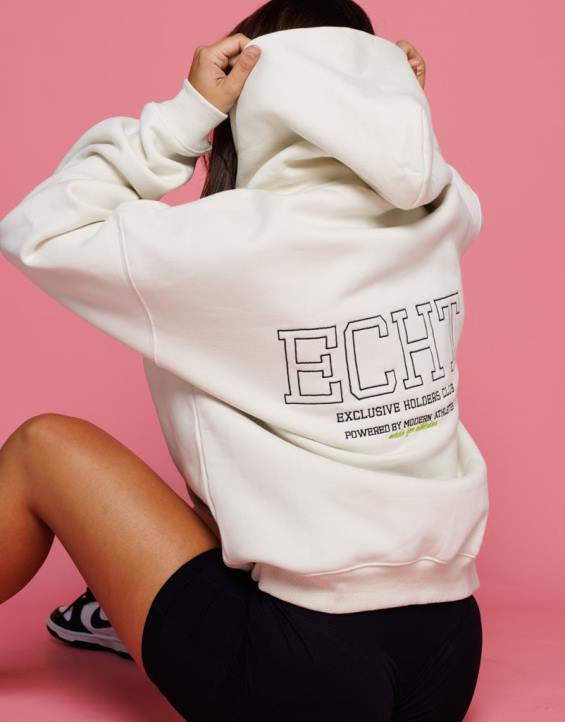 ECHT PBVJ68 odjeća krema žene držači club hoodie